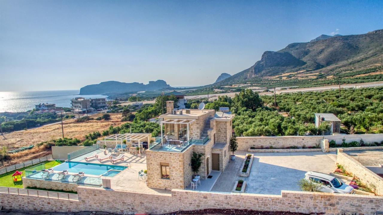Luxuryvillaschania Kore-Falasarna Beach Exterior foto